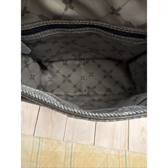 Aimee Kestenberg Denim Blue Backpack With Top Handle 10.5”x10”x4” EUC main image 7